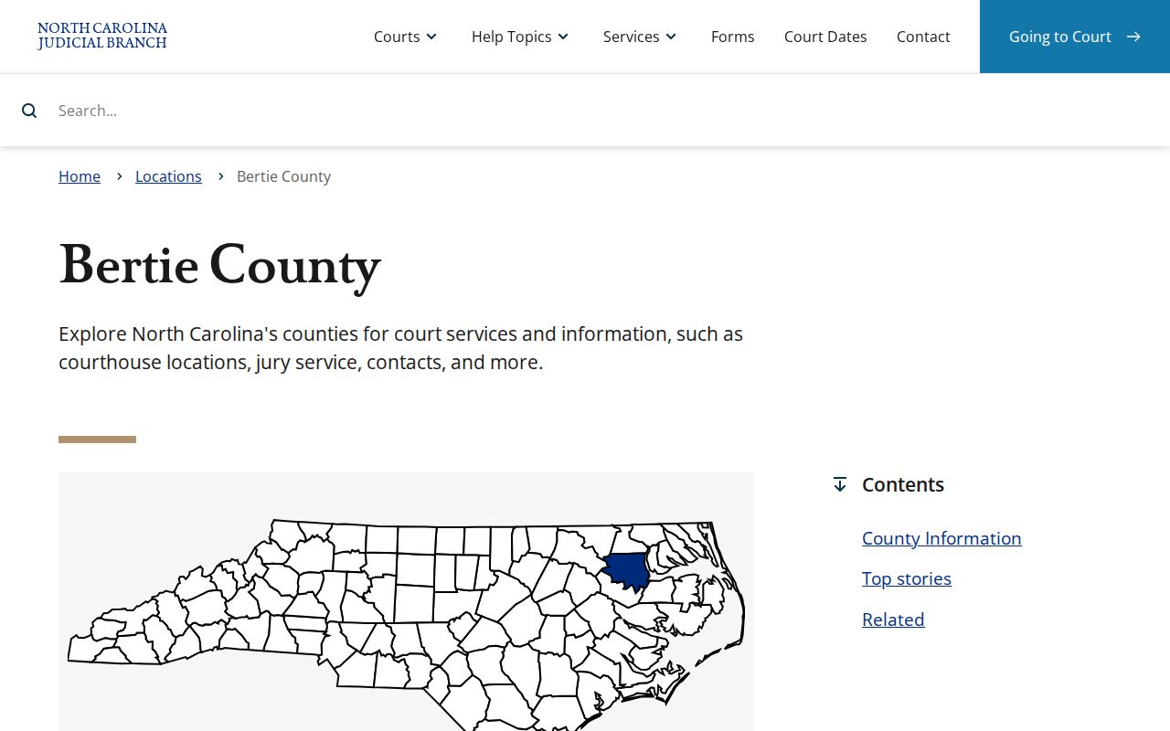 Aulander criminal case records at the Bertie County court hub