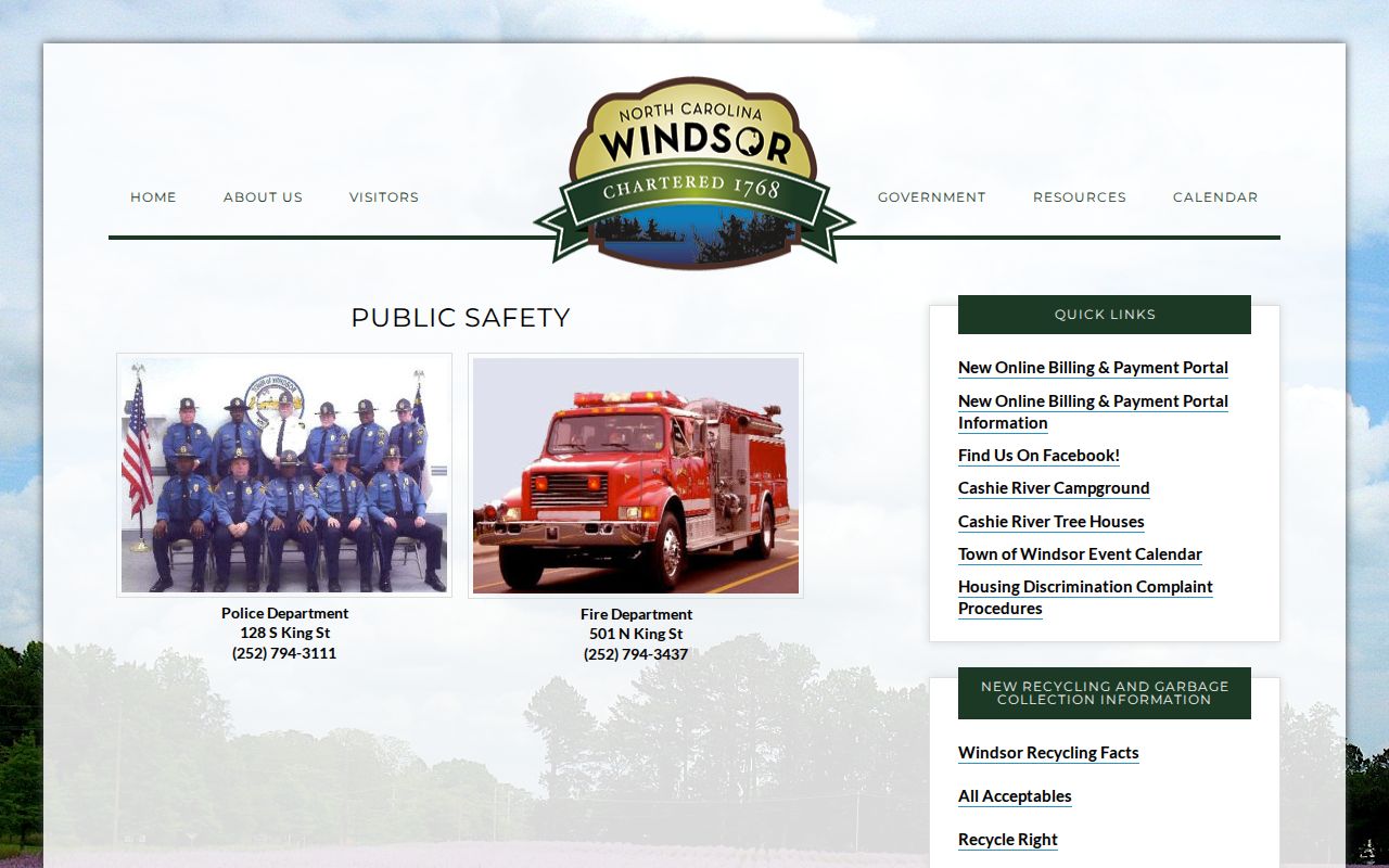 Windsor criminal history police public safety page